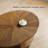Solid Wood Oval Coffee Table-1661151204