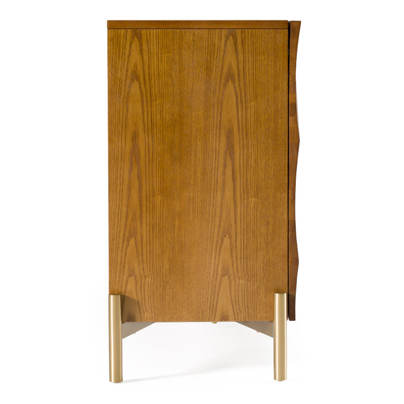 Solstice - Or moderne + buffet noyer