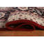 Tapis indien à motif floral All-Over Agra fabriqué à la main 12 x 18
