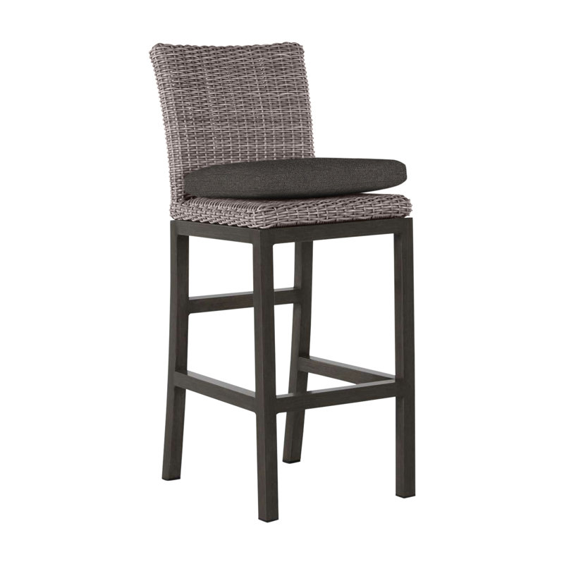 Tabouret de bar 30 po Rustic, Pas de soudure, Huître, Fossile de Vérone