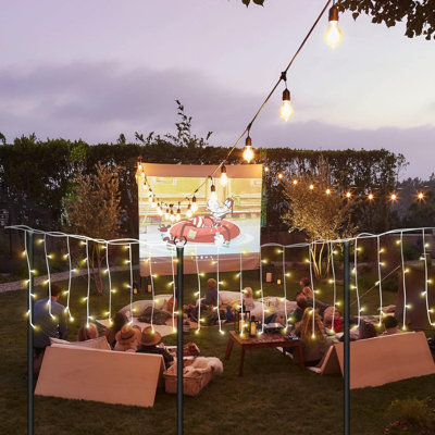 Ensemble de 4 lampadaires pour l'extérieur - Guirlande de Noël