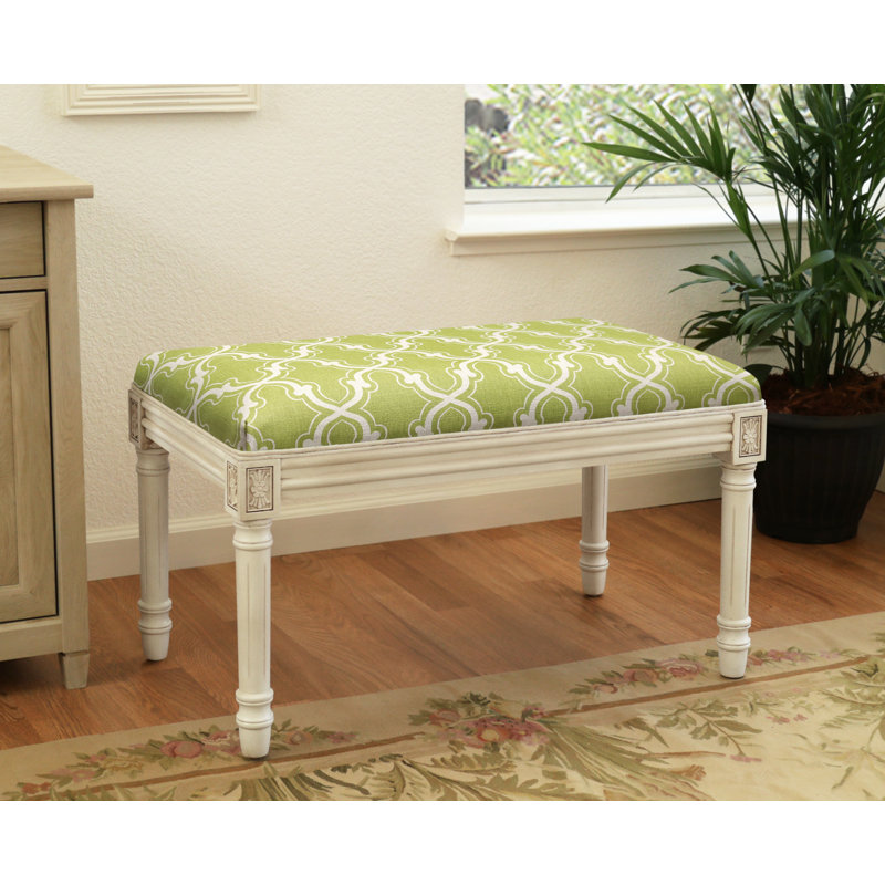Banc Verner, Vert chartreuse / géométrique