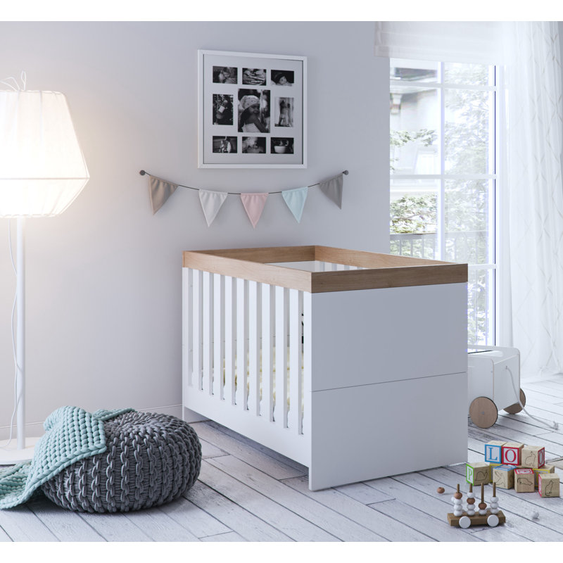 Burlington Cot Bed, White/Oak