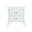 Table de chevet en bois MDF avec 2 tiroirs