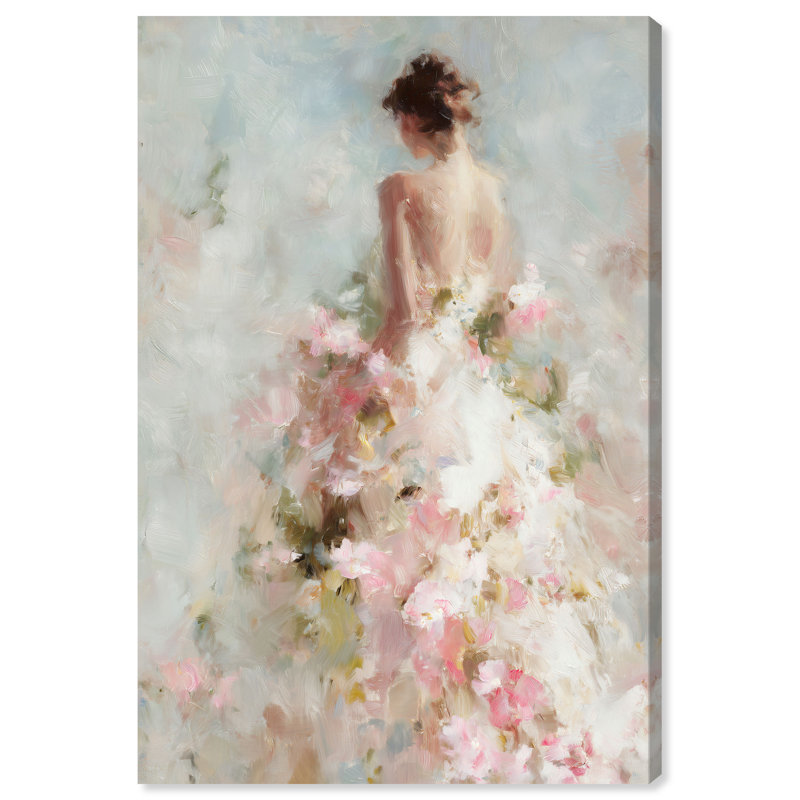 «Garden Bride I», reproduction d'art sur toile par Glam Art par Art Remedy, 30 x 45, H 45 po x l 30 po