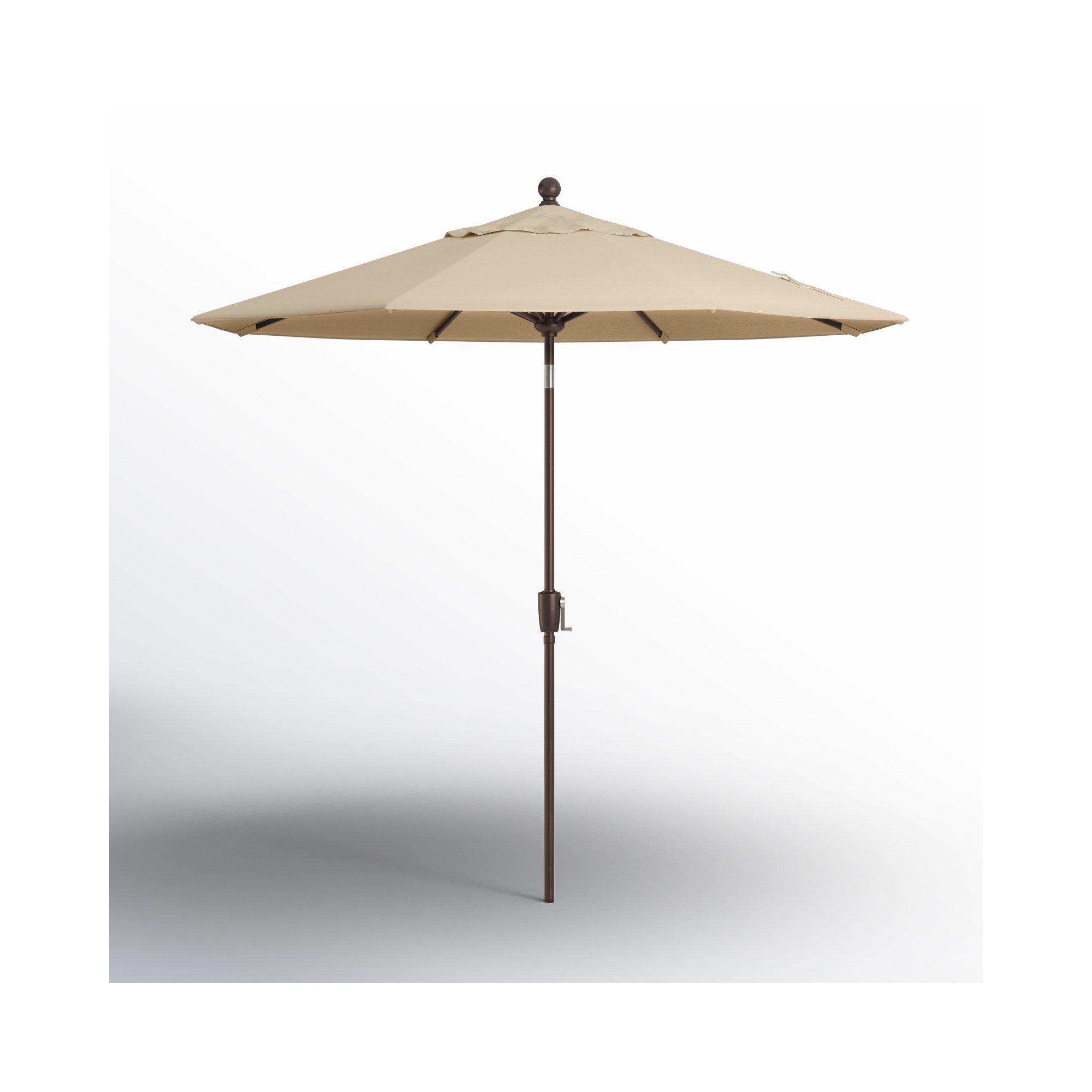 Launceston Market Umbrella, Antique Beige Solefin, Bronze, 96" H x 90" W x 90" D
