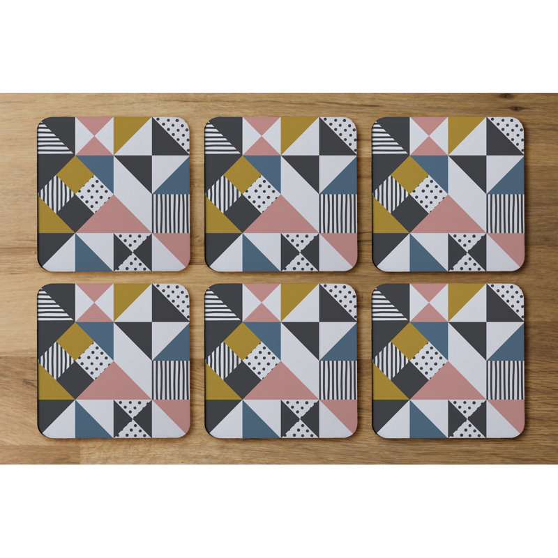 Square 6 Piece Coaster Set