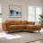 Chase Genuine Leather Sectional Right Facing