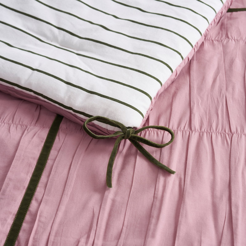 Ruched Hotel Comforter Set, King Comforter