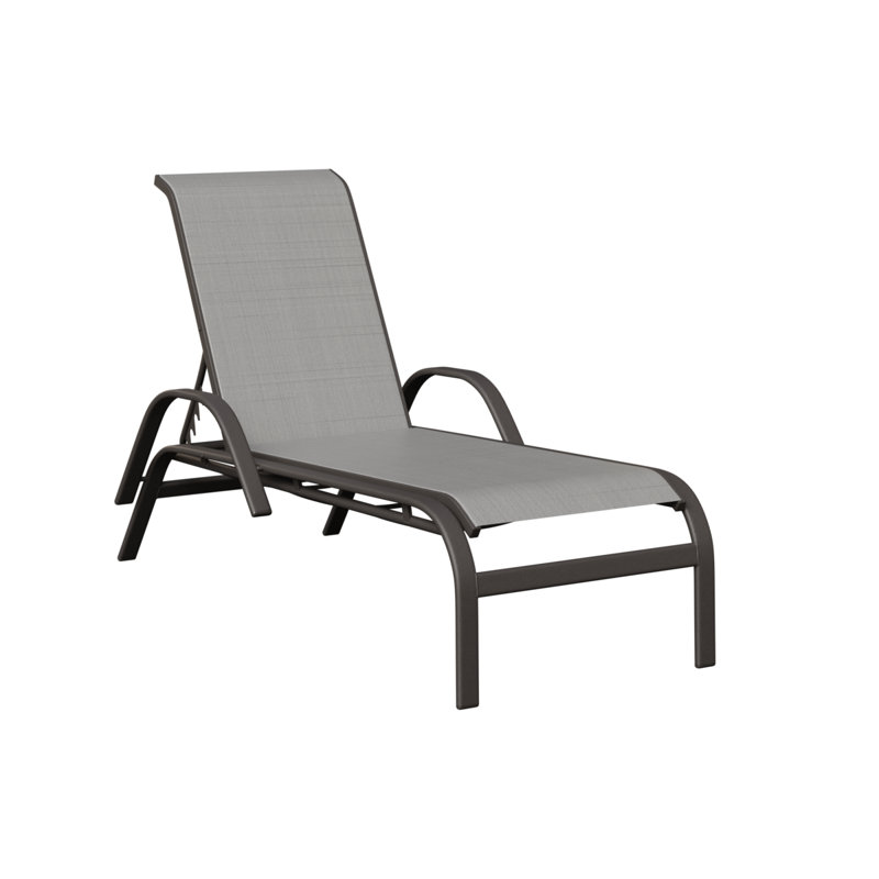 Berlin Gardens Murphy Chaise Lounge, Dark Grey, Graphite Speckle