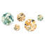 Daejanay - Ensemble d'art mural moderne camouflage rond sur 5