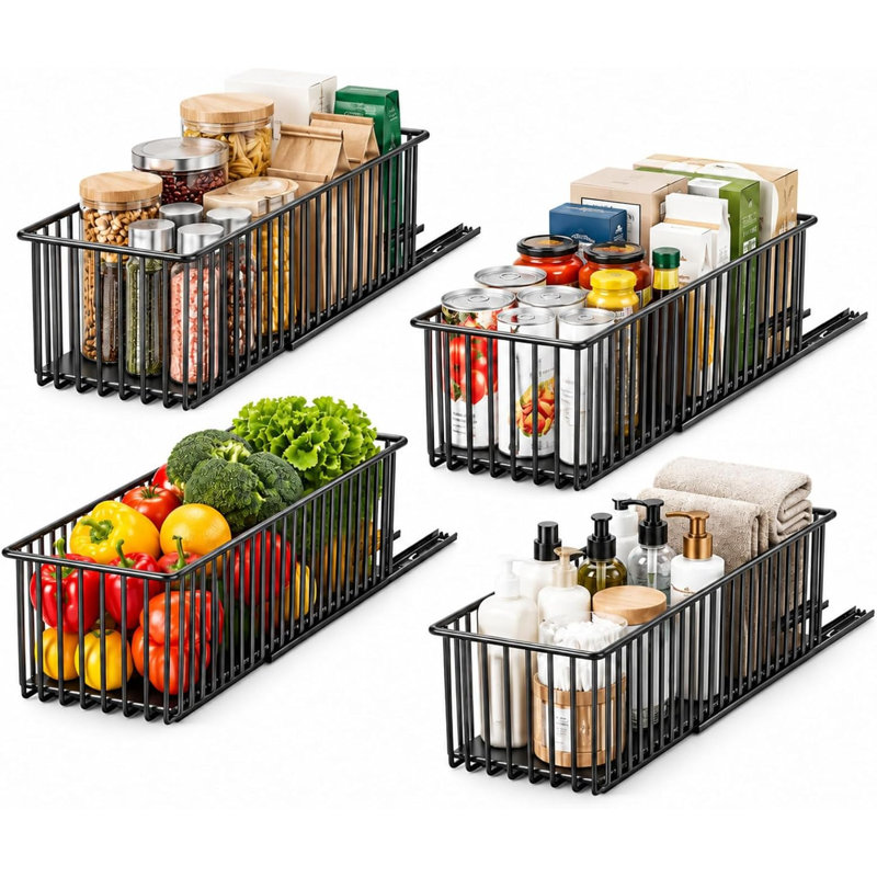 Pull Out Cabinet Organiser Steel Pull Out Pantry