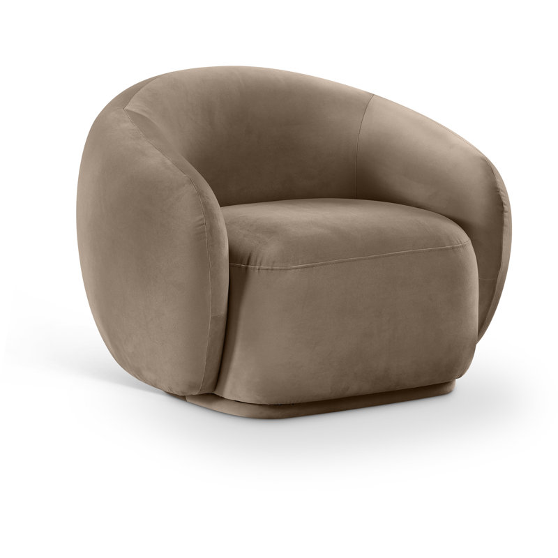 Emery Velvet Chair, Taupe Velvet