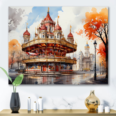 Carousel Whimsical Delight I, reproduction d'art sur toile