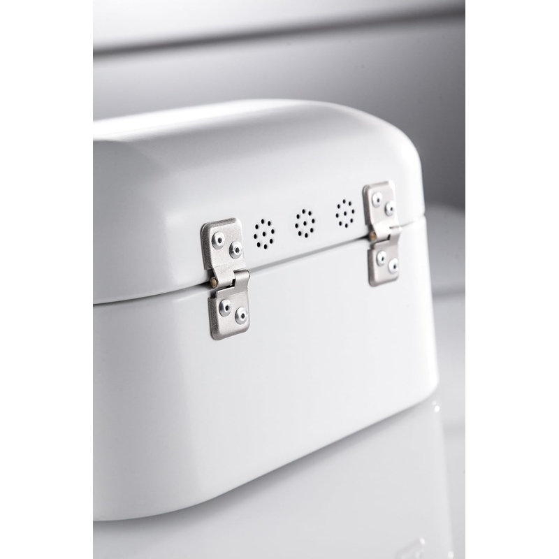 Single Grandy Bread Bin, White