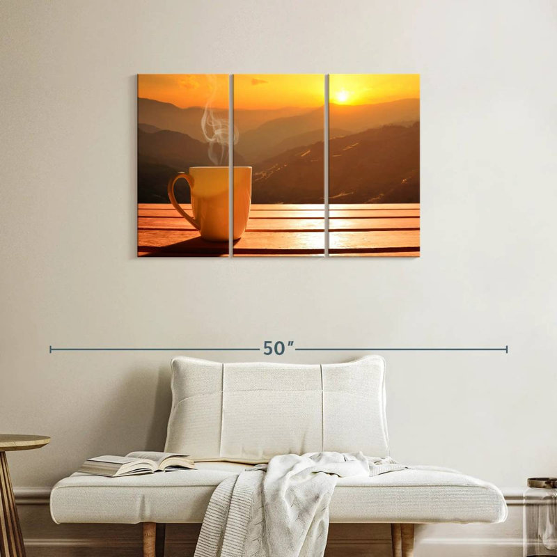 'Sunset Coffee, 24" H x 38" W