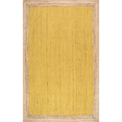 Tapis jaune en jute / sisal Wisser