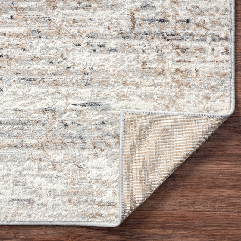 Tomaz Area Rug in Gray, Rectangle 7'6" x 9'6", Gray