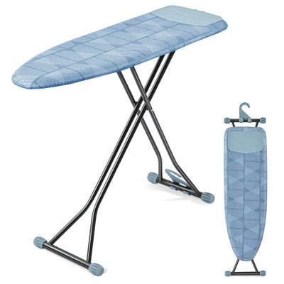 Metal Freestanding Adjustable Height Ironing Board,Iron Board with Ironing Mat