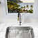 KBFmore 17.63 Inch Dual Function Stainless Steel Kitchen Faucet with Pull Out Down Spray Head