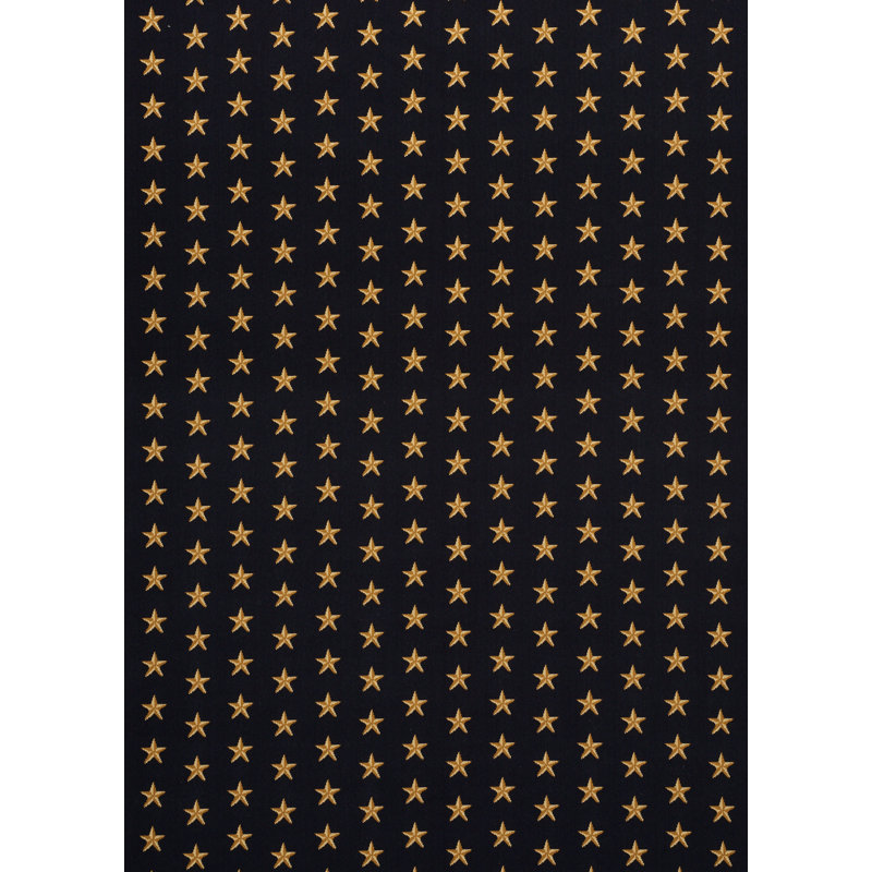 Star Épinglé Fabric, Black