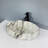 QieRao 16'' Marble Ceramic Oval Bathroom Sink