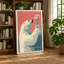 Polar Bear with Bloom Modern - Wrapped Canvas-1800478951-1800478957