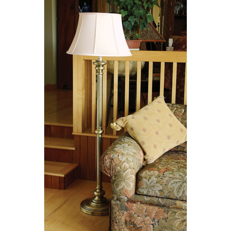 Newport Floor Lamp, Antique Brass