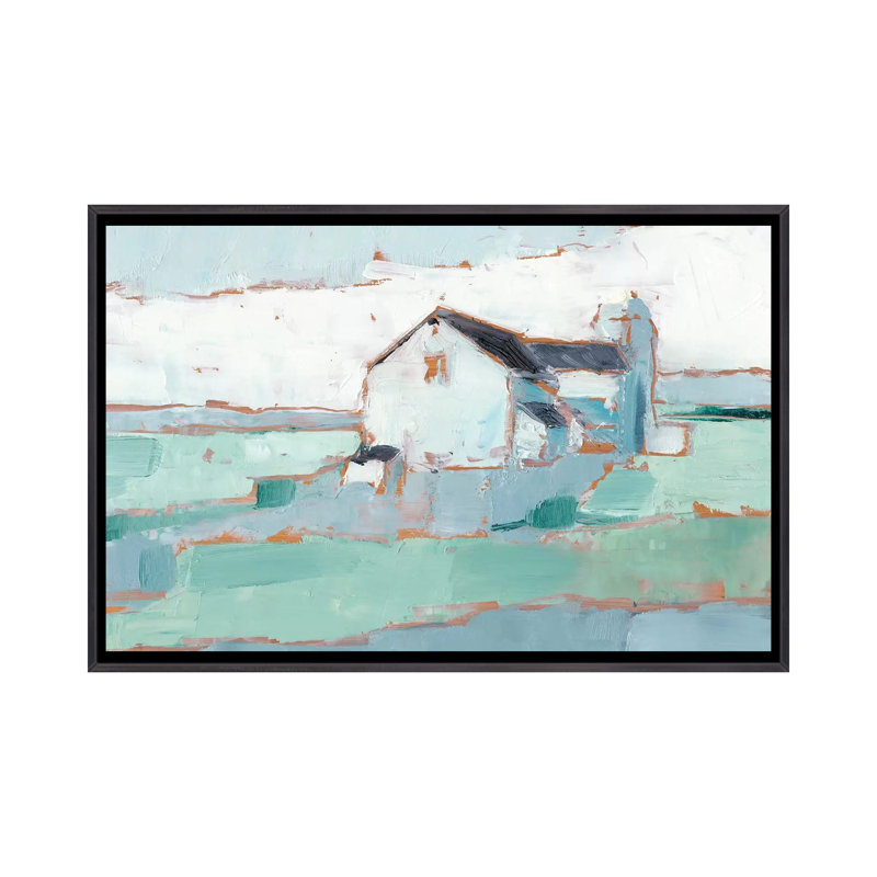 «Farm Ridge I» par Ethan Harper - reproduction d'art sur toile tendue, H 26 po x l 40 po x 1,5 po, Pas de tapis