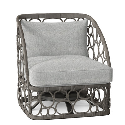 Bali Swivel Patio Chair with Cushions
