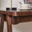 Bureau d'ordinateur 100% bois d'hévéa massif, bureau d'écriture rétro en noyer avec tiroir, structure robuste en A, table d'étude de bureau à domicile standard de 39,37 po x 21,65 po, 0,71 po d'épaisseur