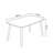 Adelah Modern Walnut Coffee Table, 39.4 x 17.7 x 20.5 inches | 100% MDF with Wooden Legs, Thickness: 0.7 inches | Scandinavian Design, Elegant Solid Color for Living Room & Contemporary Spaces, Durable & Stylish-165627577