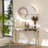 Jocqua 47.24'' Glass Top Console Table