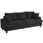 87"Solid Wood Leg Corduroy 3-Person Sofa with 2 Pillows-269087733