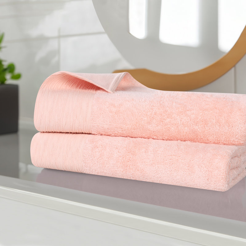 Rose, Draps de bain - paquet de 2