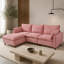Titre du produit:
Canapé modulaire en L à 3 places en chenille 108,5 po Avelquessa avec repose-pieds mobile, sièges à ressorts ensachés et housses de coussin de dossier amovibles-16111413