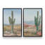 Ensemble de 2 cactus intemporels Saguaro-227981959-227981955