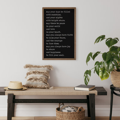 May Your Days Be Filled Black