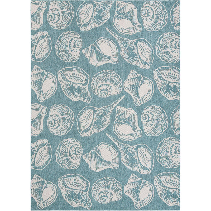 Contemporary Aviesel Area Rug Aqua Color, Rectangle 10' x 14'1"