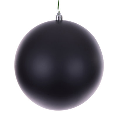  Balle transparente matte de 4 po percée aux rayons UV. Comprend 6 ornements par boîte.