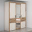 3 Door Manufactured Wood Wardrobe