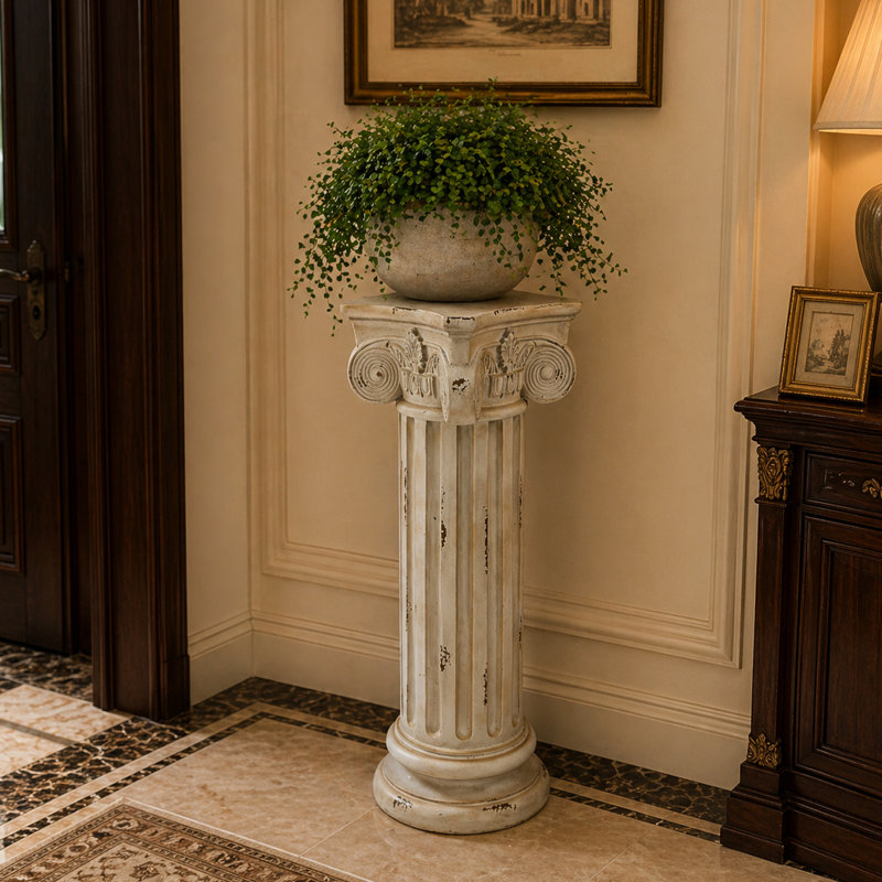 Support pour plante à colonne romaine