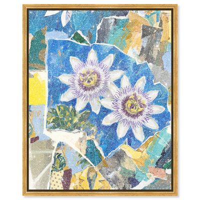 Blue Spring Floral & Botanical Canvas Print by Oliver Gal, Black Frame, 16 x 20