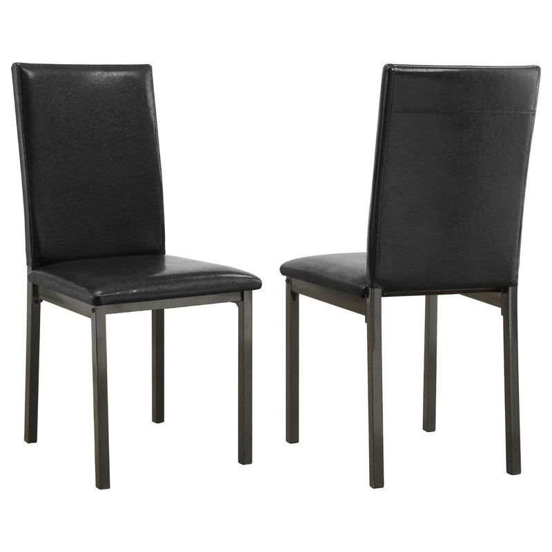 Chaise d'appoint rembourrée (ensemble de 2)