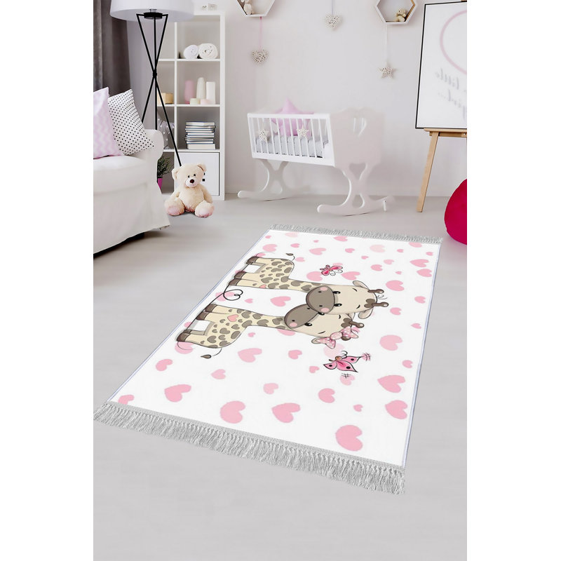 Blandy Kilim Beige/Grey/Pink Rug, Rectangle 180 x 280cm