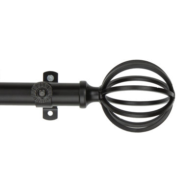 Alizeah Steel Adjustable Single Curtain Rod