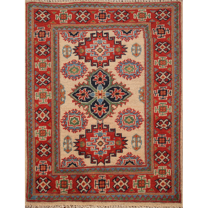 Tapis décoratif géométrique Kazak