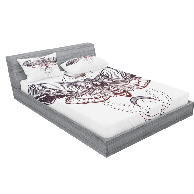 Microfiber Sheet Set, Full Sheet Set with Fitted Sheet