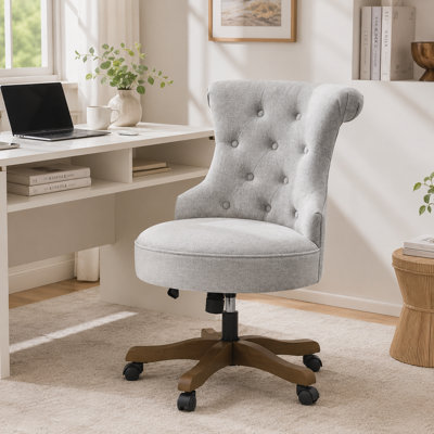 Asyra Wide Back Tufted Swivel Task Chair