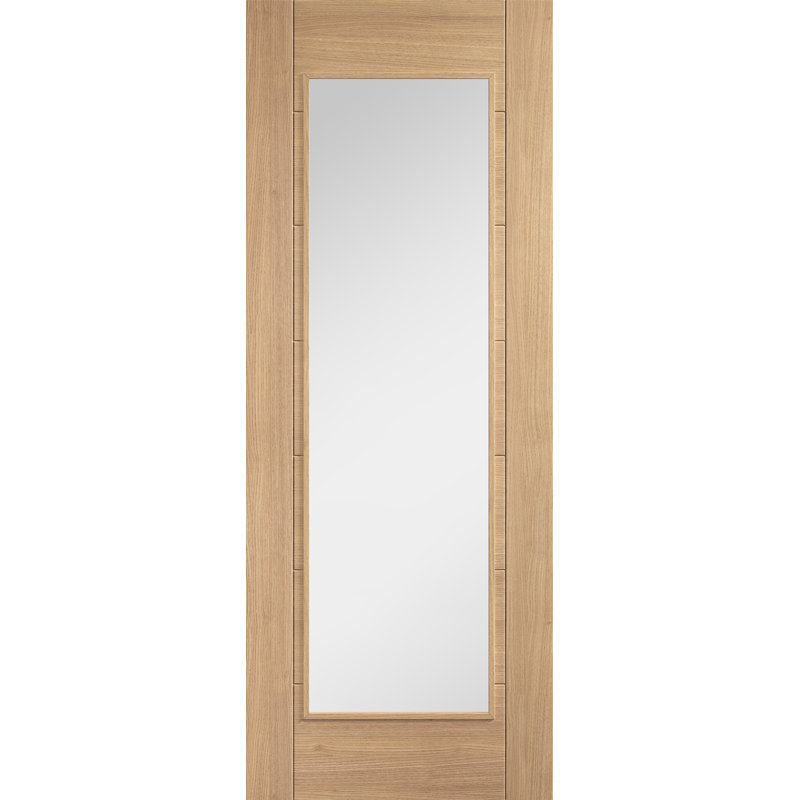 Oak Carini Glazed 1L Internal Door, 76.2cm x 198.1cm
